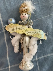 Vintage Kurt S. Adler The Mystique Collection Glas Ornament 8" Dame des 21. Jahrhunderts - Bild 1 von 6