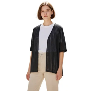 Catherines transparente offene Strickjacke Damen schwarz gestreift 1XWP 18/20 WP neu mit Etikett Whimsygoth - Bild 1 von 12