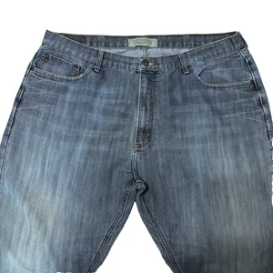 Wrangler Jeans Co Herren 42x30 Straight Fit Blau Denim Jeans Distressed Getragen - Bild 1 von 12