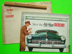 1949 MERCURY GIANT PRESTIGE 28-pg FARBBROSCHÜRE + ENVL Cabrio WOODIE sehr guter Zustand+++ - Bild 1 von 19