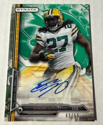 2014 Topps Strata - Eddie Lacy #7 Emerald Autographs 49/50 (AU) - Image 1 of 2
