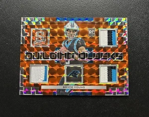 2023 Panini Spectra Bryce Young Building Blocks Orange Neon Rookie 9/10 #BBL-BYO - Bild 1 von 6