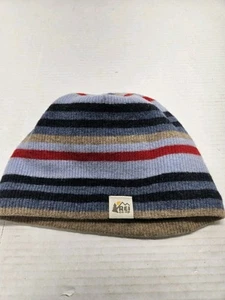 REI Mütze Erwachsene Unisex gestreift gefüttert Einheitsgröße - Bild 1 von 3