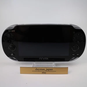 【Eccellente】Sony PS Vita PCH-1100 Crystal Black solo console modello 3G/Wi-Fi #Ret - Foto 1 di 16