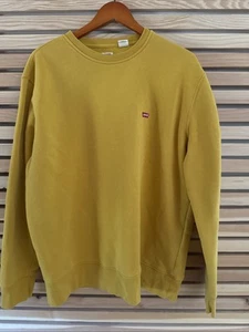 🚭.  SUDADERA LEVIS ORIGINAL HOUSEMARK CUELLO REDONDO... AMARILLO MOSTAZA GRANDE C-25 - Imagen 1 de 3