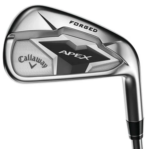 Left Hand Callaway Apex 19 4-PW, AW Iron Set Stiff Gold 1 Degree Flat Excellent - Picture 1 of 4