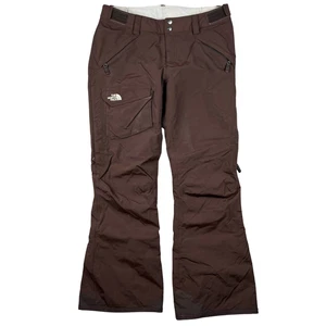 The North Face Pants Womens Large Brown Hyvent Lined Snowboarding Skiing Outdoor - Picture 1 of 11