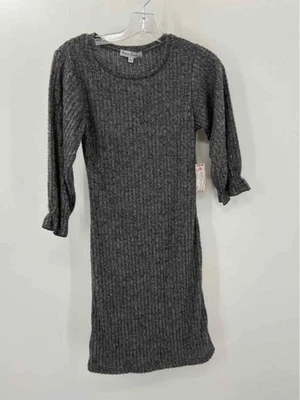 Pre-Owned Velvet Torch Grey Size Medium Sweater Short Long Sleeve Dress - Image 1 of 3