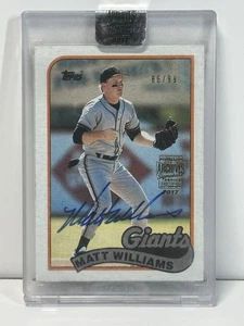 2024 TOPPS ARCHIVES MATT WILLIAMS SIGNATURE SERIES 1989 TOPPS Encased AUTO /99 - Picture 1 of 2