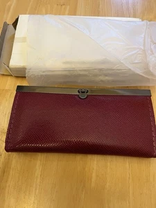 Dark Red Clutch Purse New 7.5” - Picture 1 of 4
