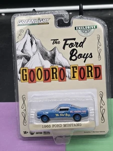 Greenlight Hobby Shop Excl - The Ford Boys - 1965 Ford Mustang Fastback (Blue) - Picture 1 of 2