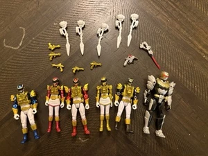 Power Rangers Megaforce Ultra Action Pack 6 Figure Set Bandai Toys R Us - Picture 1 of 1