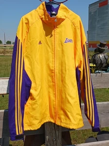 Adidas Herren NBA Los Angeles Lakers Lila & Gold Jacke 2XL - Bild 1 von 9