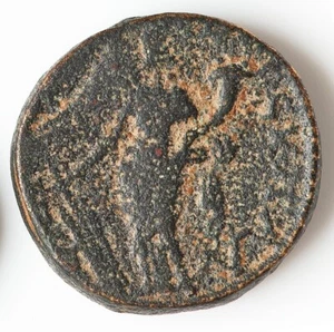 PROVINCIAL Emperor Commodus w/ TYCHE & Cornucopia 187 AD Ancient Roman Coin D339 - Picture 1 of 2