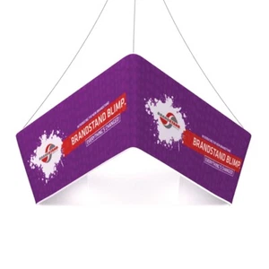 Tela de tensión cónica impresa personalizada techo colgante pancarta exhibición de feria - Imagen 1 de 15