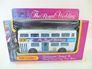 MATCHBOX SUPERKINGS K15 THE LONDONER ROYAL HOCHZEIT DIANA/CHARLES 1981 BUS. VERPACKT - Bild 1 von 7