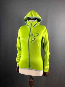 DYNAFIT Full Zip Midlayer Jacket Polyester Green Women Size S Hooded - Picture 1 of 15