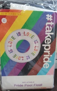 New! #Takepride Love is Love Pride Pool Float Inflatable 33”  - Picture 1 of 4