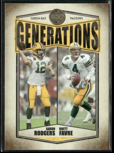 Aaron Rodgers / Board Favre 2022 Panini Legacy #G-3 Generations Packers - Foto 1 di 2