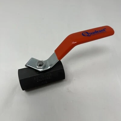 Quadrant Inline Ball Valve 3/4” Female NPT Carbon Steel 2000 WOG SS316 RTFE - Image 1 of 4