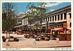 The Quincy Market Boston Massachusetts Postcard By Alan Klein Unposted - Picture 1 of 2