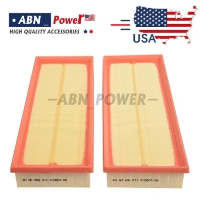 2Pcs Engine Air Filter Fits Mercedes-Benz C240 C280 C300 C320 ML350 R350 SL500 Foto 1 de 4