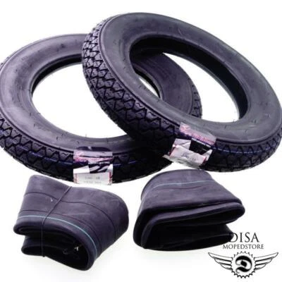Set 2x Reifen x2 Schläuche Vee Rubber für Vespa V50 PK50 XL XL2 3.00-10 - Bild 1 von 2