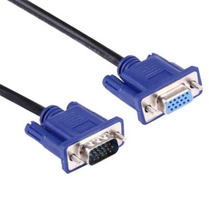 Good Quality VGA 15 Pin Male to VGA 15 Pin Female Cable for LCD Monitor, Project - Bild 1 von 8