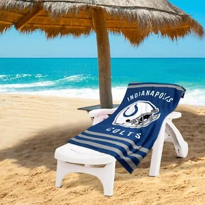 Northwest NFL Indianapolis Colts "Stripes" Beach Towel, 30" x 60" - Picture 1 of 6
