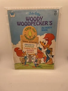 Woody Woodpecker Whitman Walter Lantz's Activity Book 1968 Vintage - Imagen 1 de 11