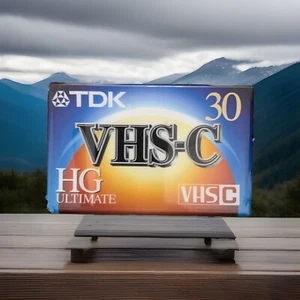 TDK VHS-C HG Ultimate 30 Camcorder Cassette Blank Recording Tape Sealed New. - Picture 1 of 2