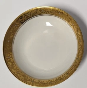 CIOTOLA PER SALSA HAVILAND FRANCIA PRIMI 1900 INCROSTATA ORO RARA 996E 5" - Foto 1 di 3