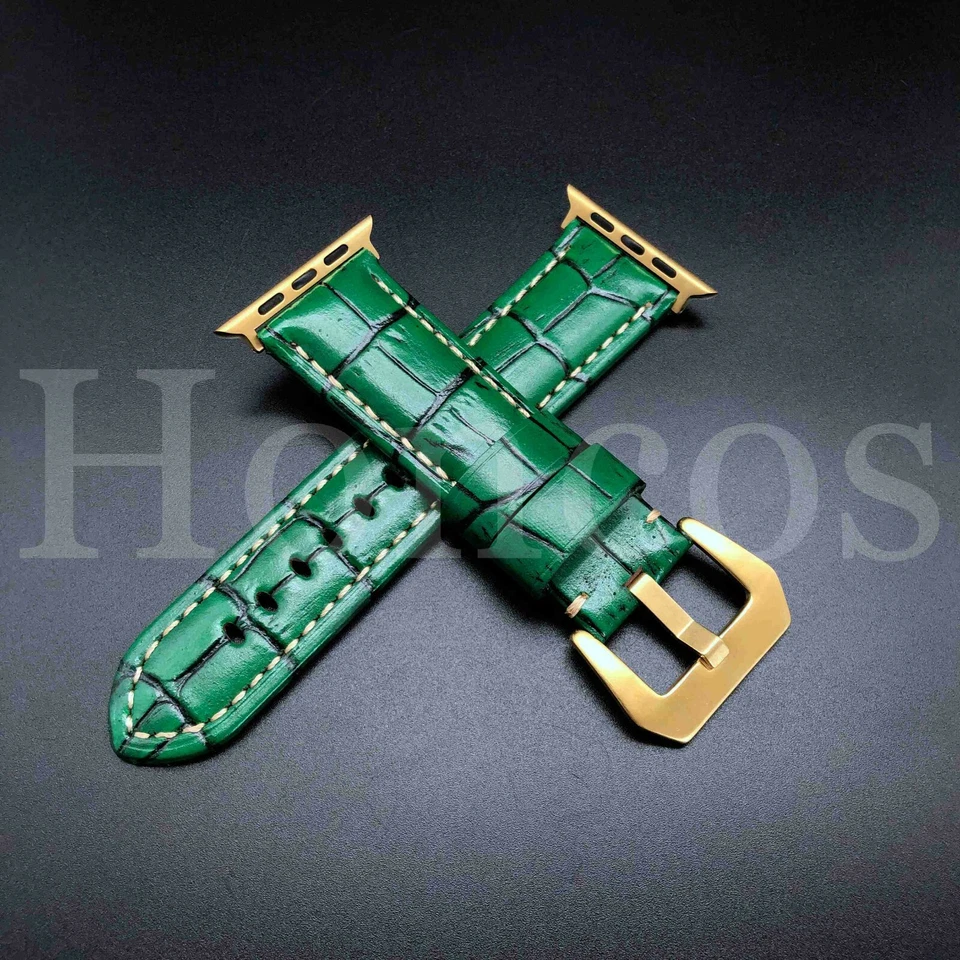 38/40/41/42/44/45/46/49 毫米 Apple Watch 表带 皮革表带 Iwatch 10 9 8 7 6 5 4 — 第 1/1 张图片