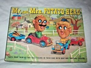 Mr. & Mrs. Potato Head Set Vintage HASBRO Hassenfeld Bros. c.1960 Original BOX