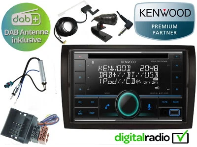Kenwood CD Bluetooth DAB+ USB Radio Antenne inkl für Fiat Ducato 250 2006-2020 - Bild 1 von 4