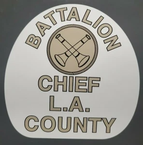 LA COUNTY Battalion Chief "EMERGENCY 51" FIRE Sticker Decal - Picture 1 of 1
