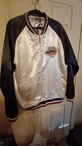 Ecko Unlimited Satin Bomber Embroidered Jacket Black XL Men’s Graffiti Hip Hop - Picture 1 of 5