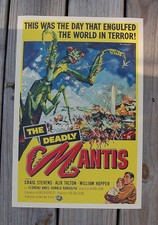 93187 The Deadly Mantis Craig Stevens Alix Talton Wall Print Poster UK