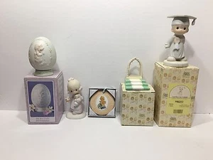 ENESCO PRECIOUS MOMENTS LOT (5) FIGURINES THE PORCELAIN DIFFERENT - Picture 1 of 12
