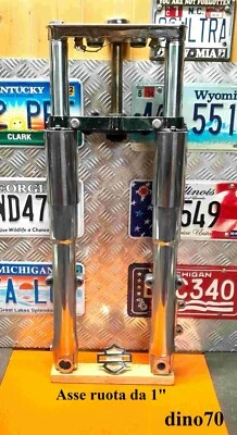 Harley Davidson forcella completa Softail Fat Boy Heritage Slim asse ruota da 1" - Immagine 1 di 4