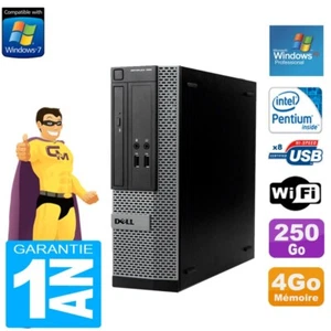 PC DELL 390 SFF Intel G630 RAM 4Go Disque Dur 250 Go Wifi Windows XP Pro - Photo 1/1