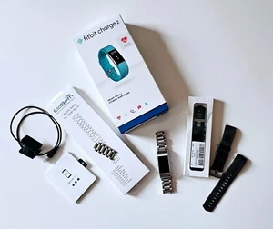 Fitbit Charge 2 * Gr. S * Edelstahl * Uhr Fitnessuhr Tracker Schrittzähler - Bild 1 von 7