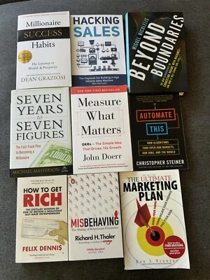 Bulk Lot Bundle of 9 Books Self Help Business Finance Get Rich Marketing - Image 1 of 4