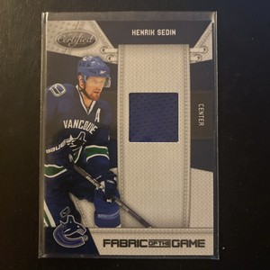 2010-11 Certified Fabric of the Game Henrik Sedin Jersey #096/250! Free Shipping