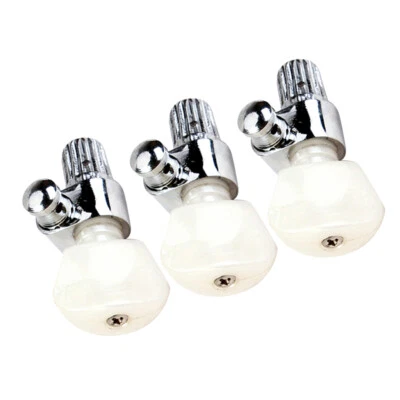 3 Pieces 5th Banjo   Tuning Keys Peg Machine Heads w/ Pearl Button - Image 1 of 4