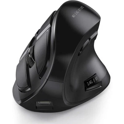 Mouse Wireless Vertical Rechargeable for Bluetooth Mouse Compatible Apple New - Image 1 of 4