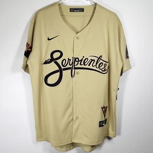 Diamondbacks, Baseball Jersey, Blank, Stitched, Sand, S/M/L/XL/2XL/3XL - Picture 1 of 9