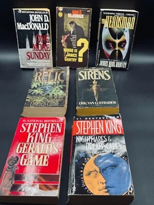 Vintage Thriller/Suspense Paperback Lot of 7 Stephen King John MacDonald Sirens - Picture 1 of 19