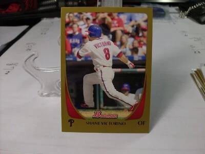 2011 Bowman Gold   #14 - Shane Victorino - Philadelphia Phillies 11-392 - Image 1 of 2