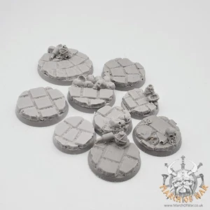 9 resin bases for untamed beasts warcry, warhammer quest, labyrinth cobblestone - Picture 1 of 4